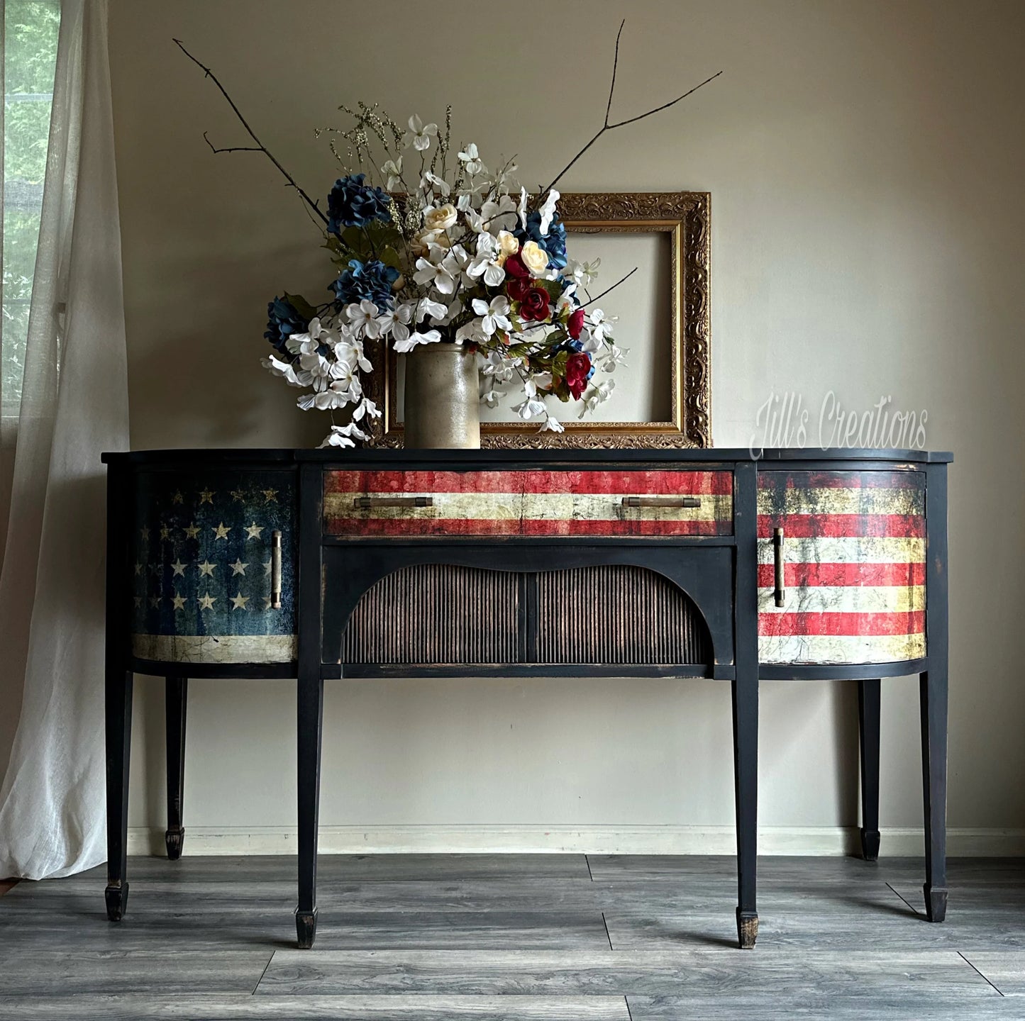 Stars & Stripes - Mint Decoupage Paper