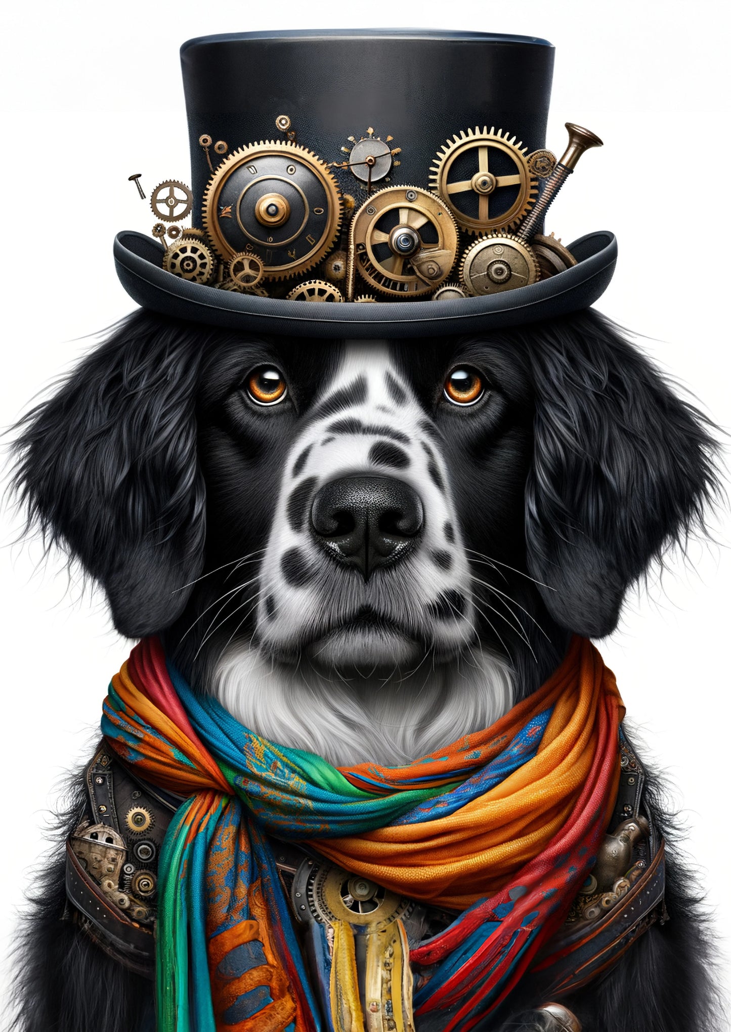Diego Dog - Mint Decoupage Paper