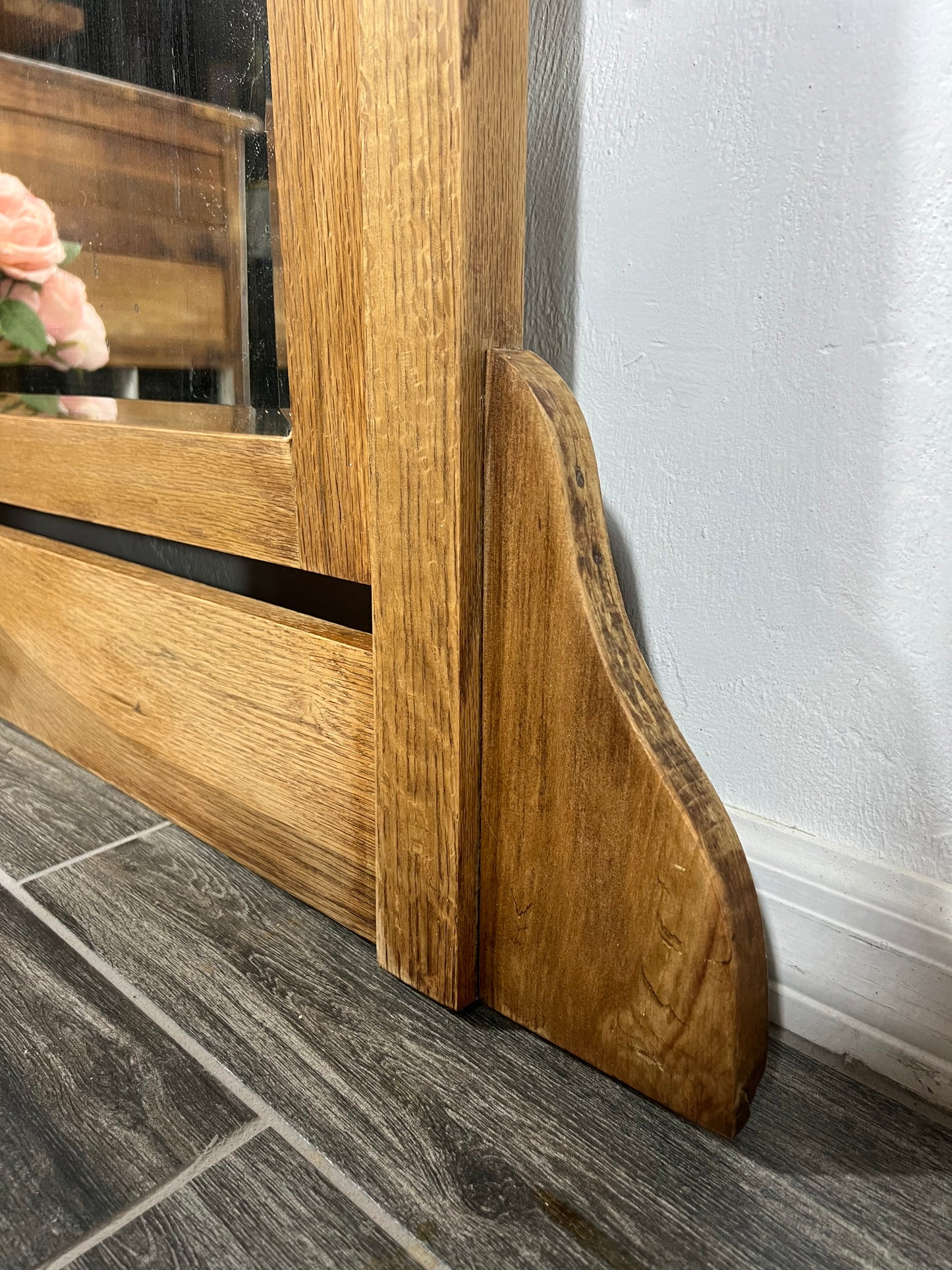 Large Antique Mirror, Tall Vintage Mirror, Entryway,