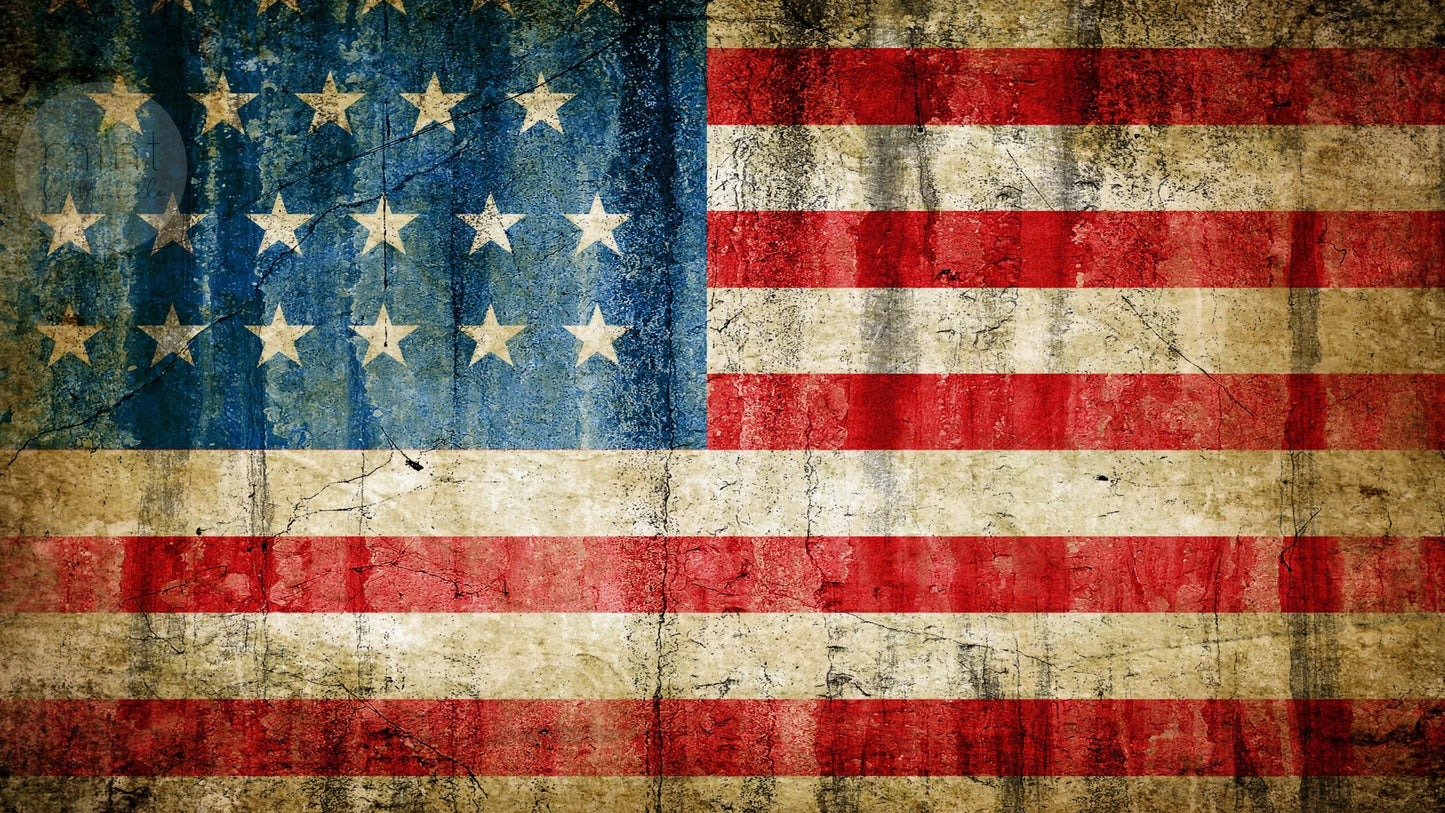 Stars & Stripes - Mint Decoupage Paper