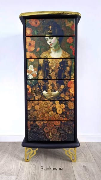 Bathed in Gold - Mint Decoupage Paper