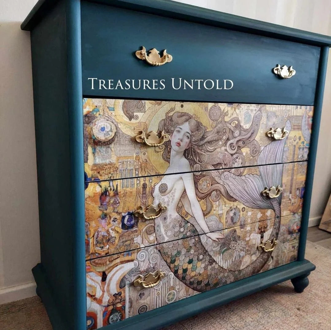 Debby's Mermaid - Mint Decoupage Paper