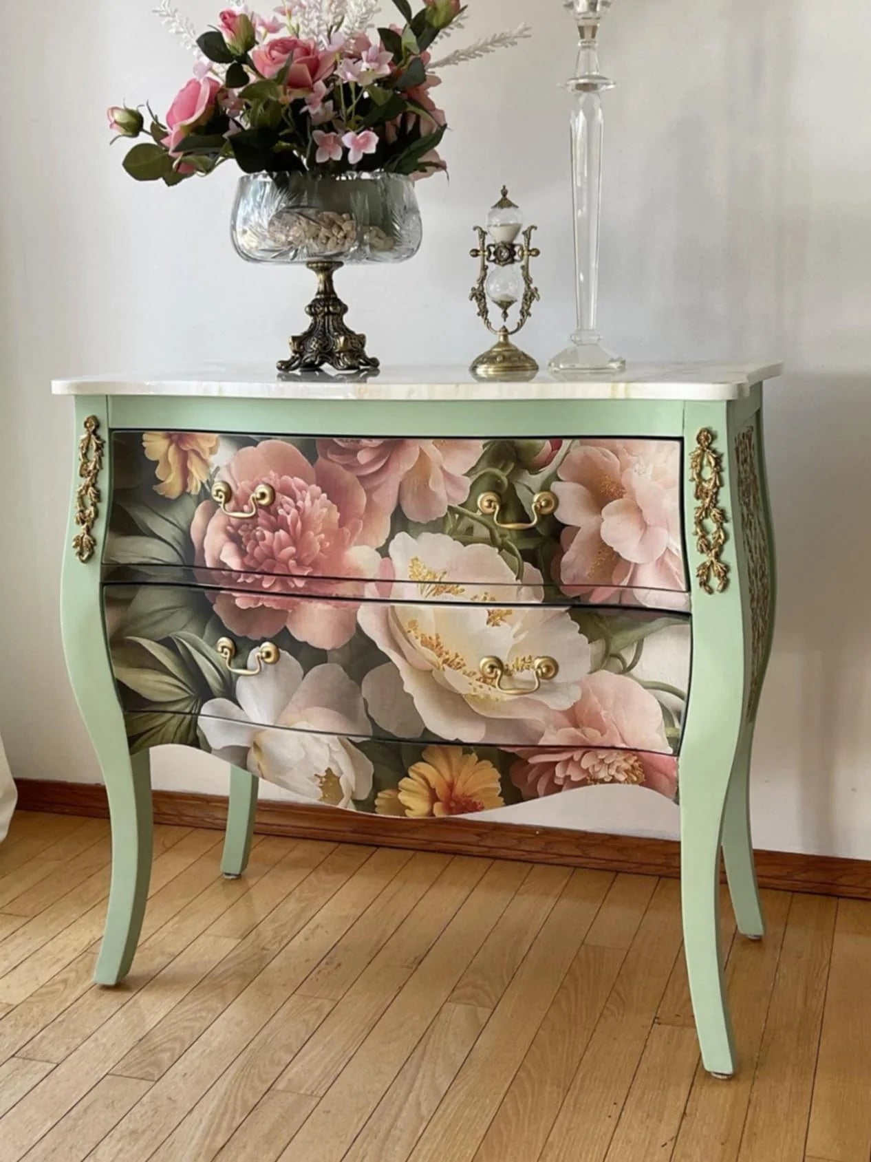 Summer Blush - Mint Decoupage Paper