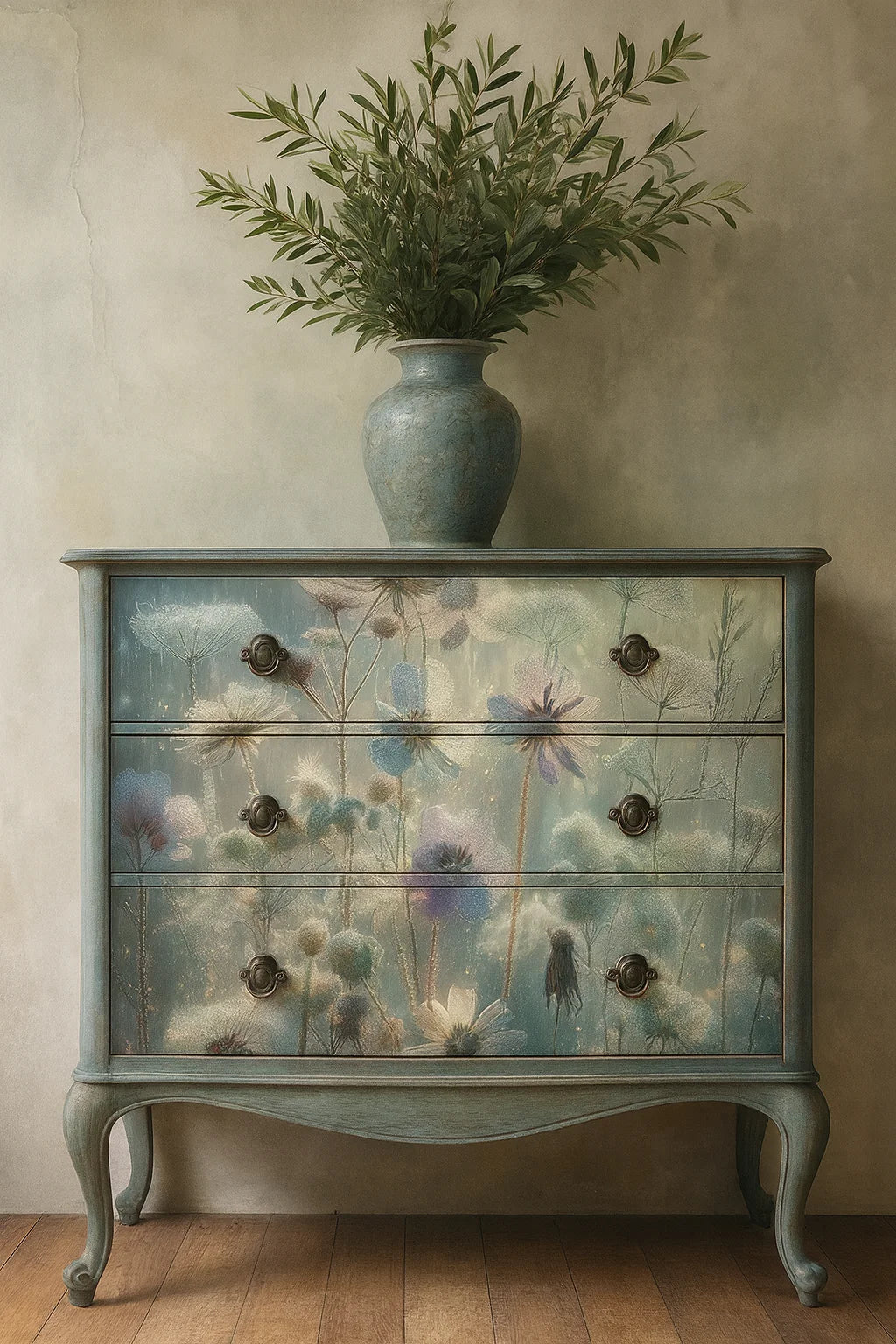 Dew - Mint Decoupage Paper