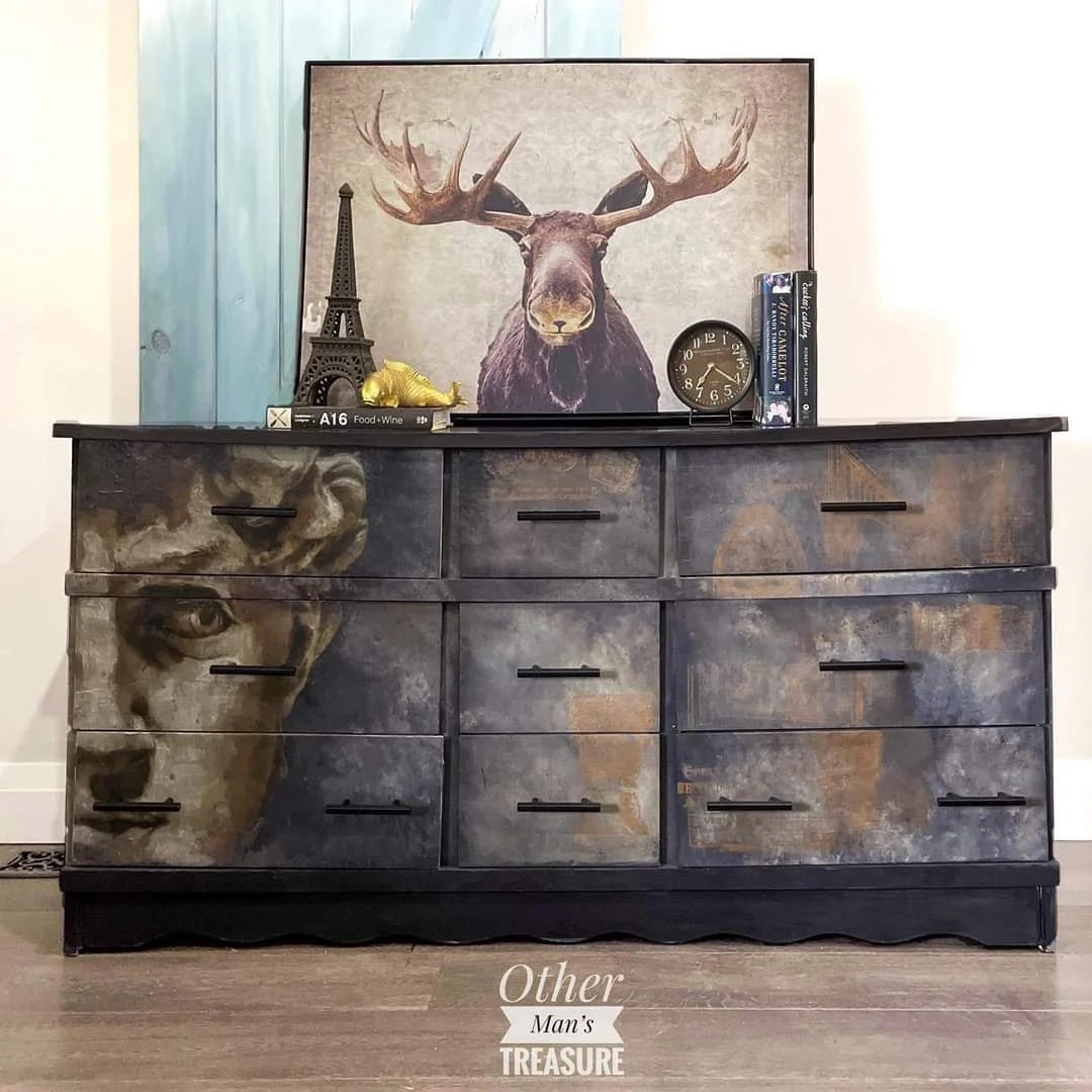 David - Mint Decoupage Paper