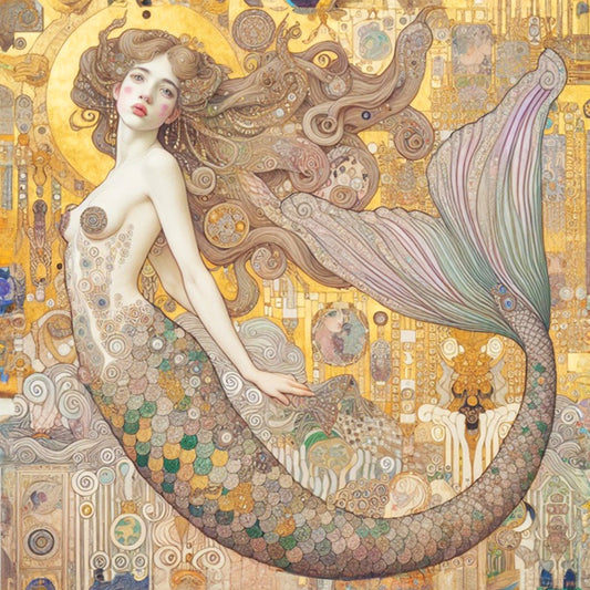 Debby's Mermaid - Mint Decoupage Paper