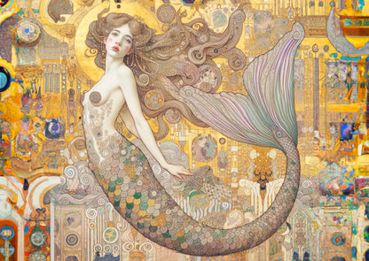 Debby's Mermaid - Mint Decoupage Paper