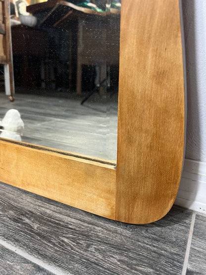 Antique Mirror, Rustic Natural Wood tall Mirror