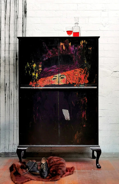 Purple Hat - Mint Decoupage Paper