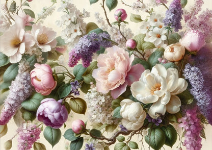 Spring Serenade - Mint Decoupage Paper
