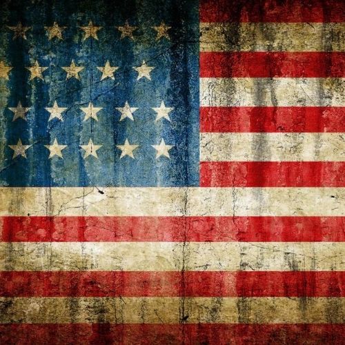 Stars & Stripes - Mint Decoupage Paper