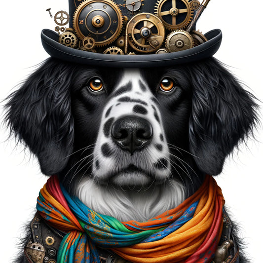 Diego Dog - Mint Decoupage Paper