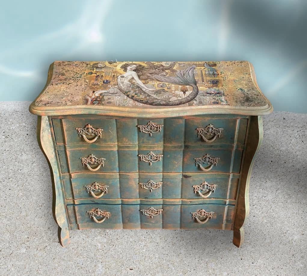 Debby's Mermaid - Mint Decoupage Paper