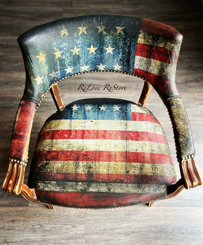 Stars & Stripes - Mint Decoupage Paper