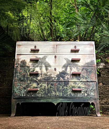 The Tropics - Mint Decoupage Paper