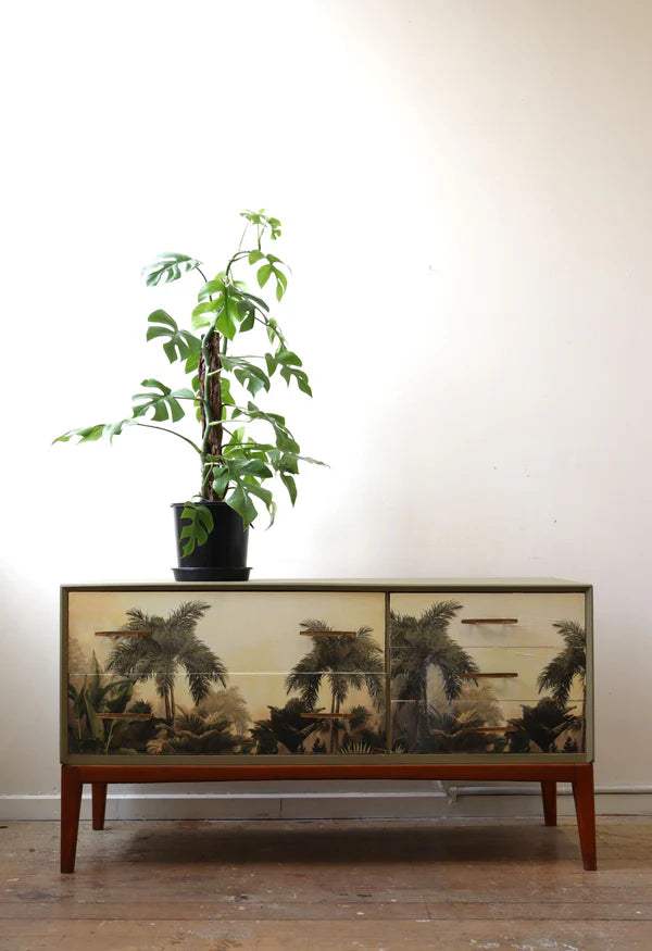 The Tropics - Mint Decoupage Paper